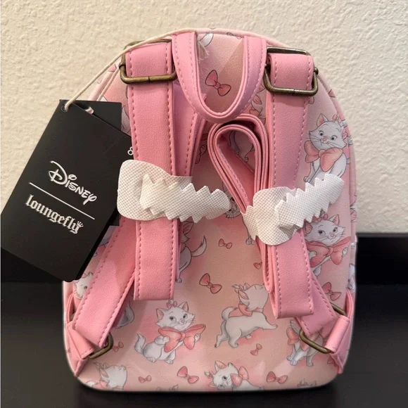 Loungefly Disney the Aristocrats Marie Ribbon Backpack with matching wallet - Picture 5 of 7